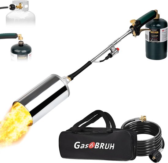Onkruid Brander - Onkruid Fakkel - Tuin Onderhoud - Propaan Aangedreven - 81cm Lengte - Zilver van Merkloos	