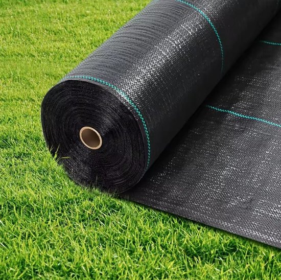 Onkruid Membraan (1,22x91,44m) Tuin Landschap Stof Anti Gras Doek Ademend Plastic Mulch Dikkere Duurzaam Grond Voorblad Mat van Merkloos	