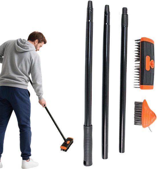 Onkruid Verwijderaar - Tuinreiniging Set - Gazon Onderhoud - Wortelsnijdend Ontwerp - 44 x 11 x 6 cm - Grijs