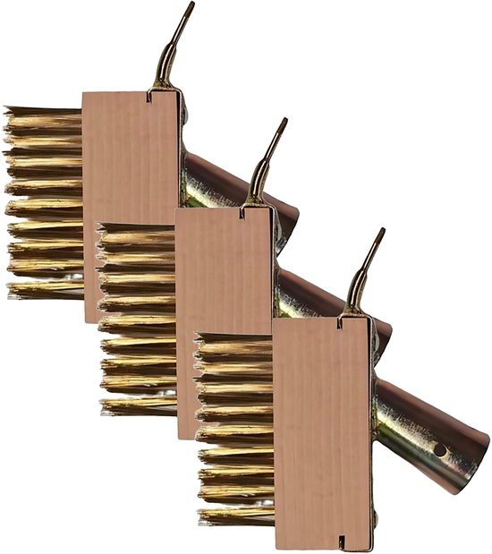 onkruid-voegborstel - 3 stuks - naturel - goud van Merkloos	