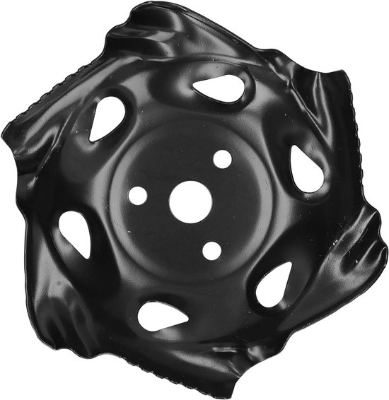 Onkruidbak Grasmaaier - Metalen Trimmerkop - Tuinonderhoud Gazon - Universeel Ontwerp - 23 cm Diameter - Zwart