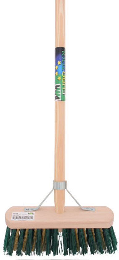 Onkruidbezem met steel 150cm met stokhouder van Kinzo