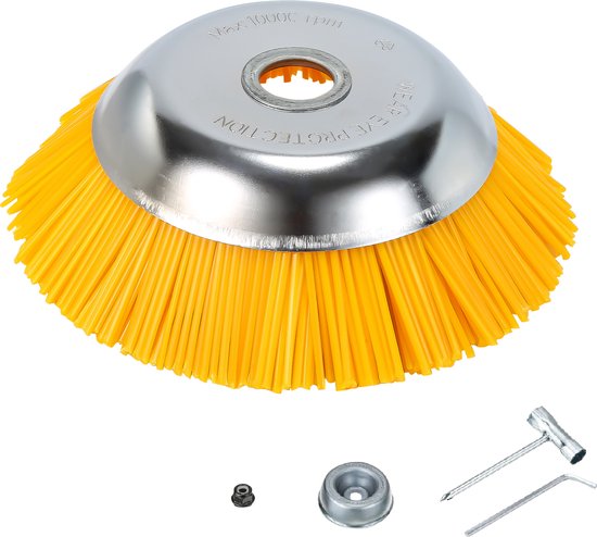 Onkruidborstel 1st Nylon Borstelbijlage 25,4x200mm Nylon Borstel voor Stihl Bosmaaier van MOOSEWB.