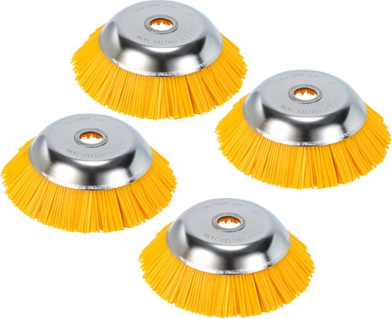 Onkruidborstel 4st Nylon Borstelbijlage 25,4x200mm Nylon Borstel voor Stihl Bosmaaier van Stihl