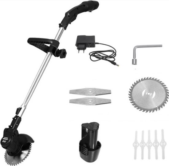 Onkruidborstel - Onkruidborstel Set - Onkruidverdelger - Electrisch - Voegenborstel - Onkruidborstel Bosmaaier - Inclusief 2 accu's en oplaadkabel van Merkloos	