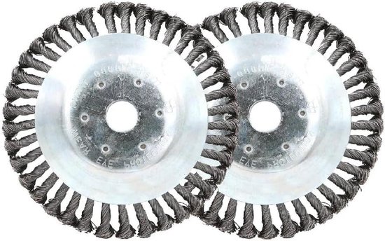 Onkruidborstel per 2 - Onkruidverwijderaar - Terrein Onderhouden - Universele Pasvorm - 15 cm - Metaal