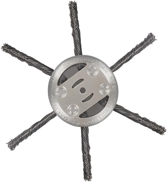 Onkruidborstel Professionele Freeskop - Grastrimmer - Bosmaaier - Roestvrij Staal - 150 mm - 6 Messen - Grastrimmerkop