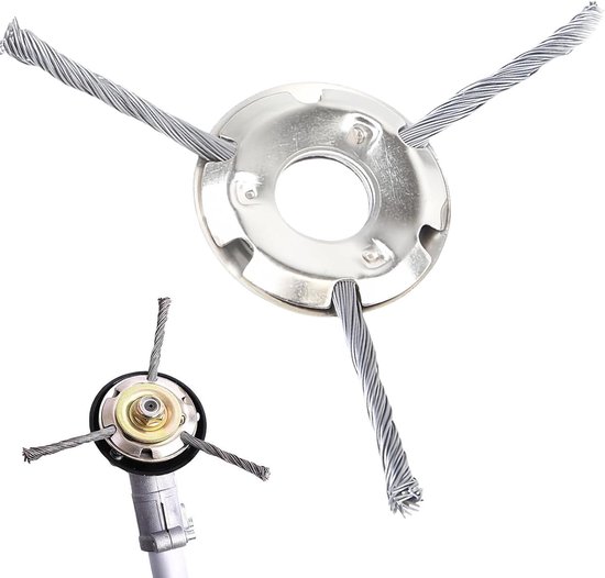 Onkruidborstel Staal - Maaikop Trimmer - Tuin Onderhoud - Universele Pasvorm - 180 mm - Metaal