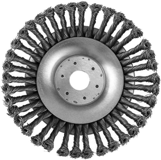 Onkruidborstel - Staaldraad Borstel - Roestbestendig - Tuingereedschap - Trimmer Accessoire - Volwassenen - Duurzaam - Zilver - 25.4x200mm - 1 Stuk van Merkloos	