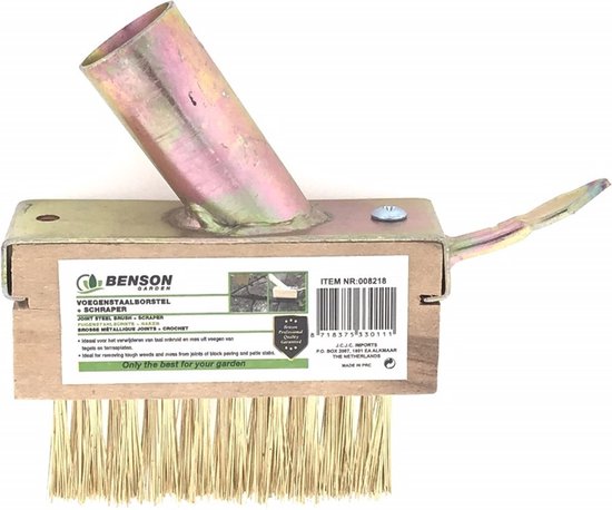 Onkruidborstel - Voegenkrabber - Onkruidkrabber - zonder steel - Messing - met haak van Kinzo Garden