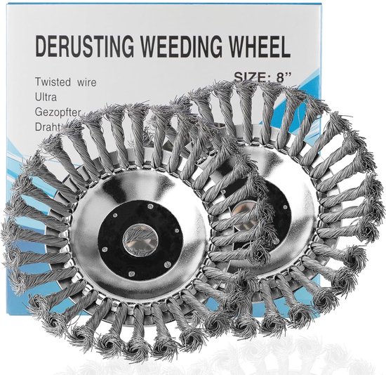 Onkruidborstel voor bosmaaier - 200 mm, Professionele draadborstel voor efficiënt onkruid verwijderen van Merkloos	