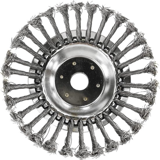 Onkruidborstel voor Bosmaaier - 25,4 x 200 mm, Duurzaam Staaldraad voor Efficiënt Ontkruiden van VONROC