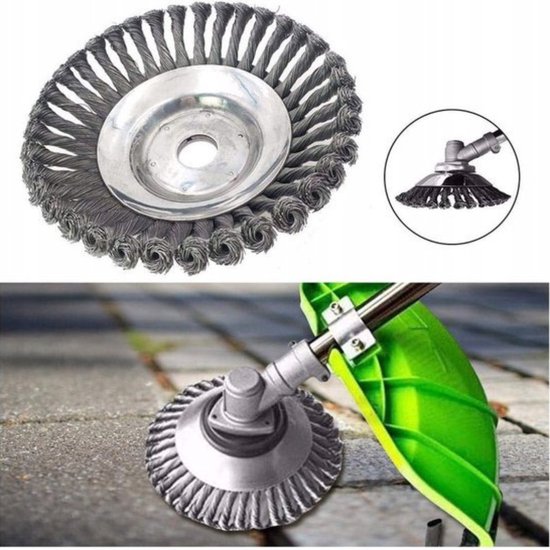 Onkruidborstel voor Bosmaaier Electrisch - Voegenborstel - Grastrimmer - Universeel - 15cm van Aatio