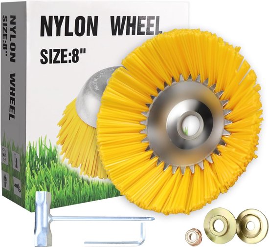 Onkruidborstel voor Grastrimmer - Nylon Borstels voor Onkruidverwijdering en Reiniging van FD-Workstuff