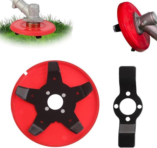 Onkruidborstel voor tuinen en gazons - Set van 2 stuks, universeel en efficiënt, geschikt voor verschillende vormen bosmaaiers. Ideale accessoires voor binnenplaatsen - onkruid verwijderen was nog nooit zo makkelijk! van Merkloos	