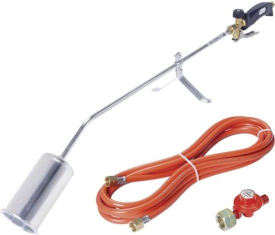 Onkruidbrander Gas incl. 5 m Propaangasslang en Drukregelaar van Hozelock