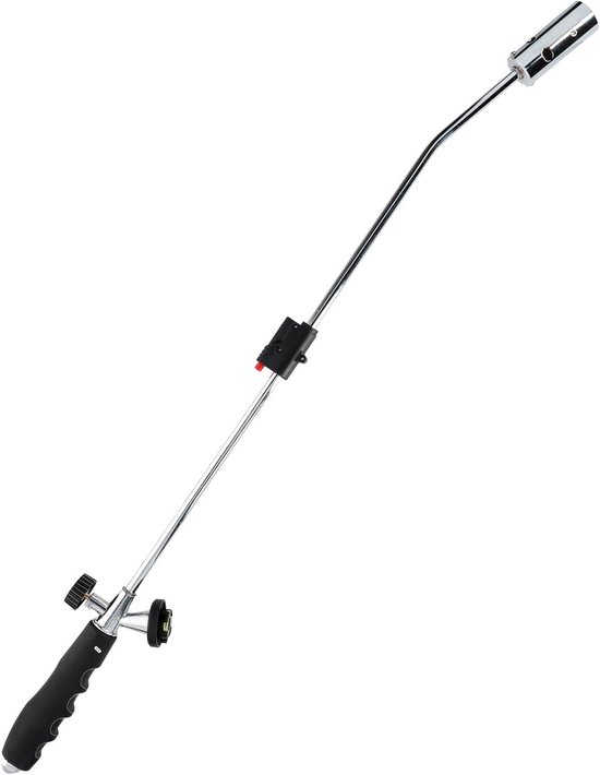 Onkruidbrander - Gasbrander - Onkruid verwijderen - Geen stekker nodig - 80 cm - Zwart van Merkloos	