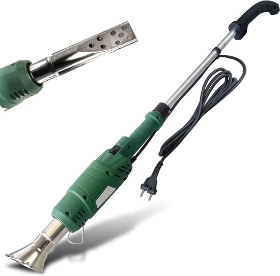 Onkruidbrander - Grillaansteker - Elektrisch - 2-in-1 - Inclusief 2 Sproeiers - Afneembare Handgreep - 600°C Opwarming - 2000W van Kinzo Garden