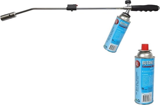 Onkruidbrander / onkruidverdelger inlusief 2 gasbussen - 76 cm van Kinzo