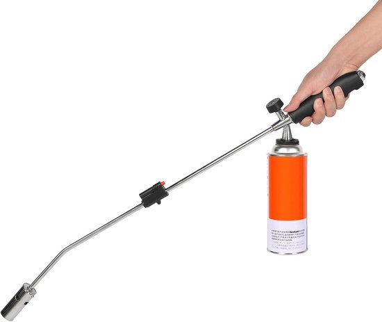 Onkruidbrander - Propaanbrander Brandspuit - Onkruid Verwijderen - Ergonomische Antislip Handgreep - 80 cm Lengte - Roestvrij Staal