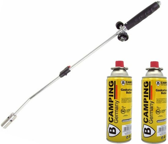 Onkruidbrander/onkruidverdelger - 80 cm - incl. 2x gas navulling 227 gram van Kinzo