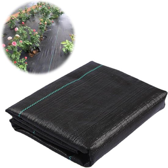 Onkruiddoek 2x2 meter - ademend en waterdoorlatend - voor tuinieren en landbouw van Vounot