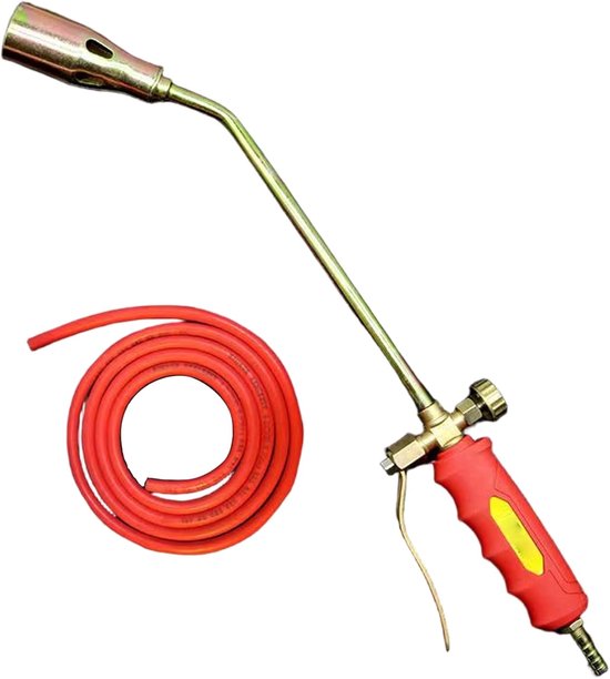Onkruidfakkel - Onkruidbrander Fakkel - Wieden Sneeuw Smelten - Dubbele Schakelaar Antislip - 120 cm Buis - Rood