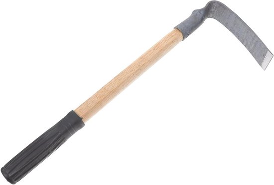 Onkruidgereedschap Lange Steel - Tuingereedschap Schoffel - Onkruid Wieden - Ergonomisch Ontwerp - 445 cm - Zwart