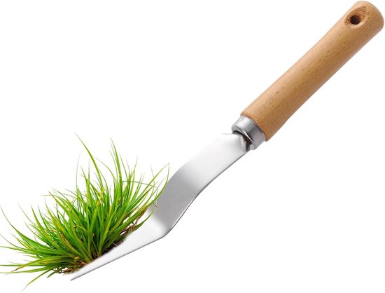Onkruidgereedschap Tuinklauw - Gazon onkruidverwijderaar - Onkruid wieden - Roestvrij staal - 29 x 5 x 5 cm van Merkloos	