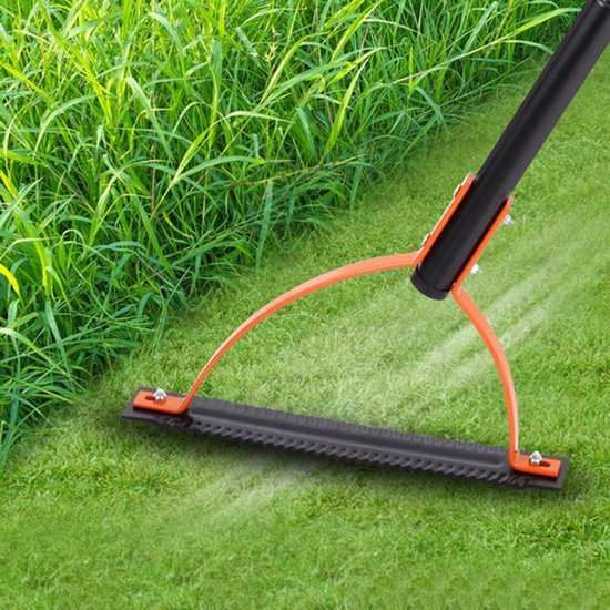 Onkruidgrassnijder 65 Mangaanstaal - Dubbelzijdig Gekarteld Mes - Roestvrij Handvat - Ergonomisch Ontwerp - Efficiënt Maaien - Duurzaam Materiaal - Onkruidmaaier