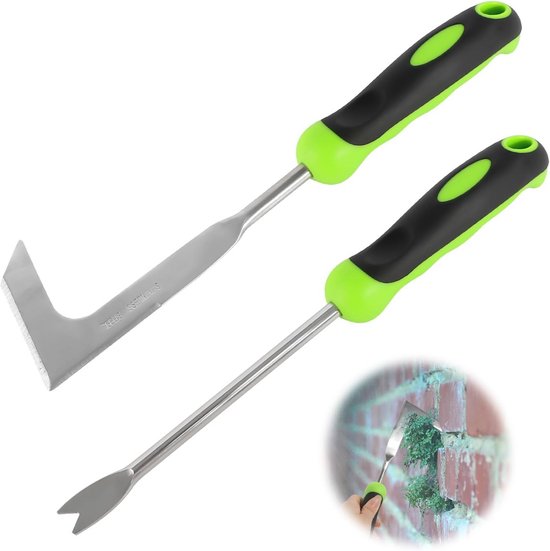 Onkruidkrabber met Steel en Handgreep - 2 Stuks Handonkruidstekers voor Efficiënt Tuinonderhoud van Simply Natural