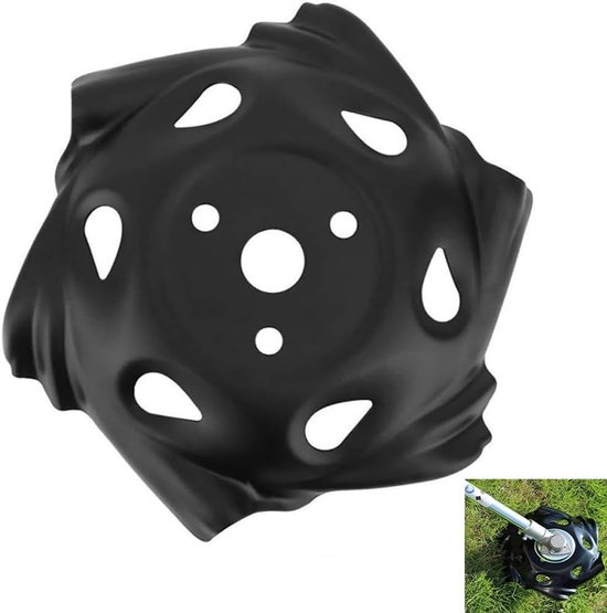 Onkruidsnijkop, maaikop voor bosmaaier, bosmaaier, mes 25,4 mm, trimmerkop, grastrimmerkop, universeel voor tuin, binnenplaats, landbouw