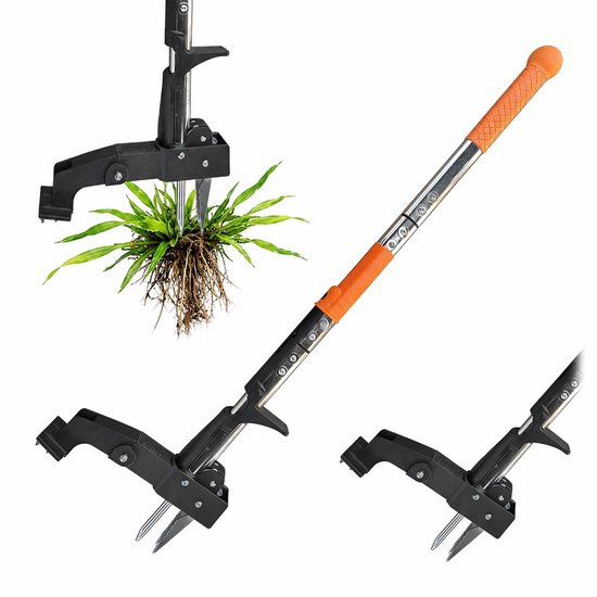 onkruidsteker-30 cm-staal-meerkleurig-met ergonomisch handvat