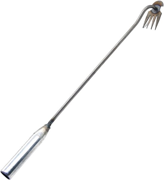 Onkruidsteker - Handonkruidtrekker - Tuin Onderhouden - Ergonomische Lange Handgreep - Roestvrij Staal - Zilver
