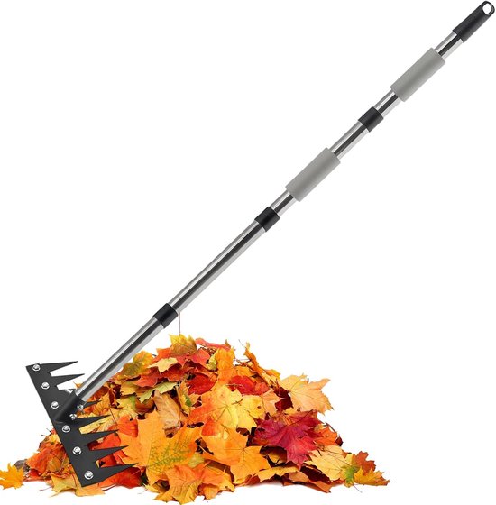 Onkruidsteker Lange Steel - Bodemverluchter Tuin - Onkruid Verwijderen - Telescopische Lengte - 45 x 18 x 7 cm van Merkloos	