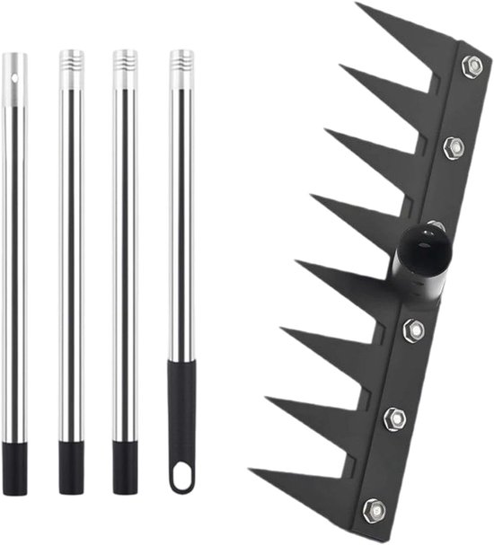 Onkruidsteker Lange Steel - Worteltrekker Tuin - Grond Losmaken - Robuuste Constructie - 45 x 18 x 7 cm