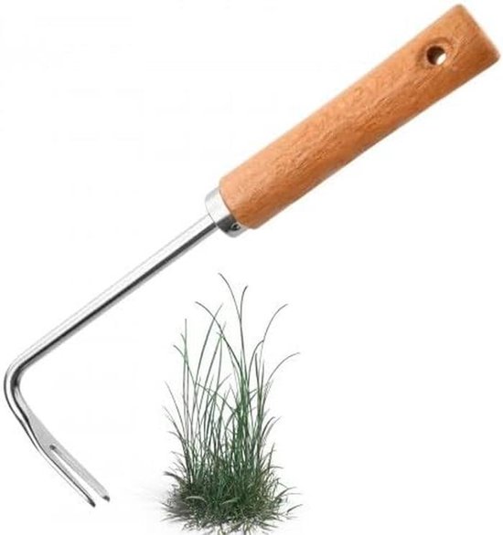 Onkruidsteker Met Houten Handvat - Professionele Wortelverwijderaar en Voegenkrabber van GARDENA