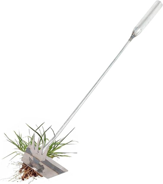 Onkruidsteker - Onkruidverwijderaar - Gazon Onderhoud - Roestvrij Staal - 50 cm - Zilver