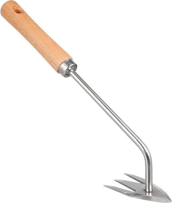 Onkruidsteker Roestvrij Staal - Onkruidverwijderaar Hand - Tuinonderhoud - Ergonomisch Handvat - 31.5 cm - Niet gespecificeerd
