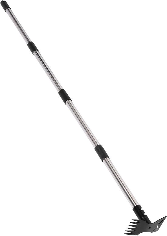Onkruidsteker Staand - Tuin gereedschap - Onkruid Verwijderen - Verstelbare Lange Handgreep - Tot 152 cm - Zilver van Merkloos	