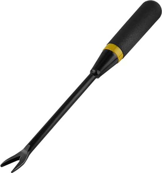 Onkruidsteker Tool - Wortelverwijderaar Tuin - Gazon Onderhoud - Verbreed V-gat Ontwerp - 33 cm Lengte - Zilverkleurig