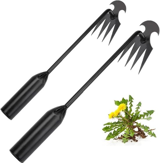 Onkruidsteker Tuin - Onkruidverwijderaar - Onkruid wieden - Duurzaam staal - 30 cm van Merkloos	