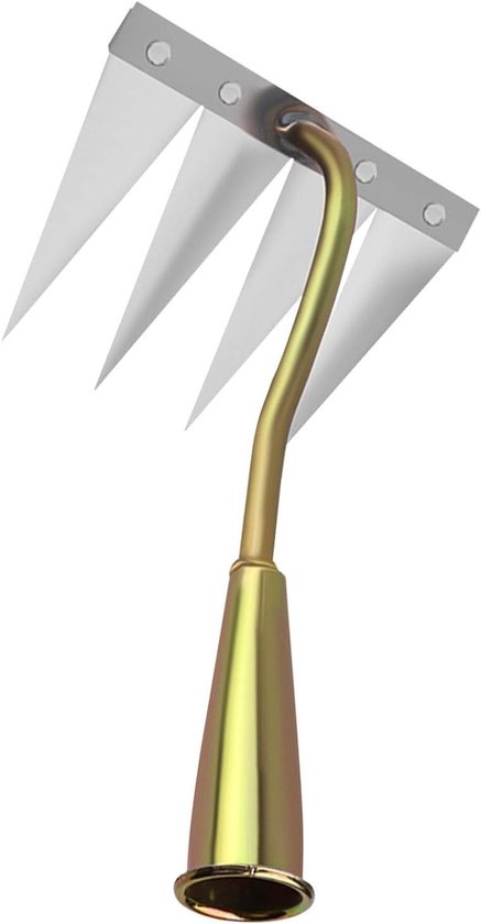 Onkruidsteker Tuin - Wiedhark Tuingereedschap - Onkruid Wieden - Ergonomische Handgreep - 18 cm Breed - Zwart