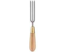 Onkruidsteker - Wieder Handgereedschap - Onkruid Verwijderen - Unieke Drietand - 26 cm - Zilver