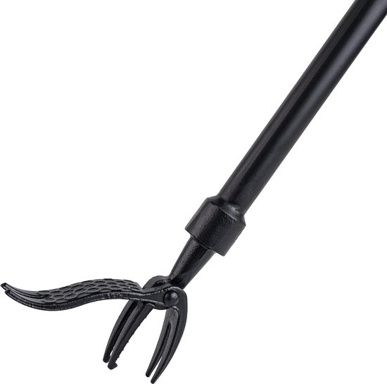 Onkruidtrekker Lange Steel - Onkruidverwijderaar Handgereedschap - Staand Onkruid Wieden - Afneembaar 4 Klauwen Ontwerp - 47 Inch Lengte - Zwart van Merkloos	