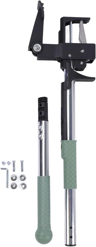 Onkruidtrekker Lange Steel - Onkruidverwijderaar Tuin - Onkruid Efficiënt Verwijderen - Stevige Roestvrijstalen Staven - 72 cm - Zilver