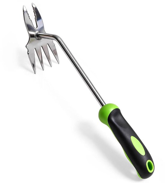 Onkruidtrekker - Onkruidsteker - roottool - Onkruidverwijderaar - Onkruid Verwijderen - Handgereedschap - Onkruidbestrijding - Tuingereedschap - Onkruidwieder - Ergonomisch - voegenkrabber - voor Bloembakken, Moestuin & Klein Tuinwerk van Merkloos	