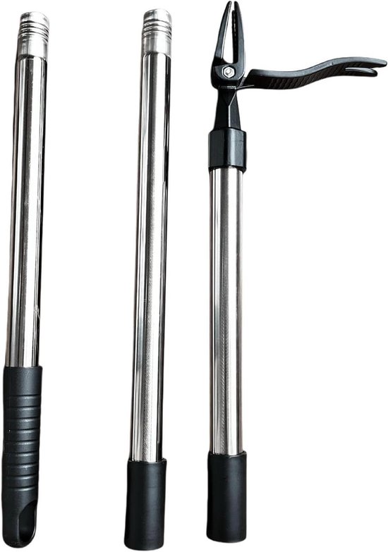 Onkruidtrekker - Onkruidverwijderaar Wieden - Gazon Onderhoud - Verstelbare Lange Handgreep - 44 Inch - Zilver van Merkloos	