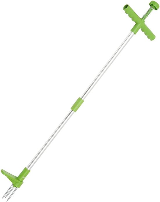 Onkruidtrekker Staand - Wieden Tool - Onkruid Verwijderen - Lange Steel - 99 cm - Groen