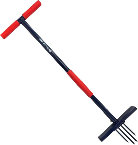 Onkruidverdelger Metaal - Onkruidsteker Weger - Onkruid Verwijderen - Volledig Metalen Ontwerp - 102 cm - Zilver